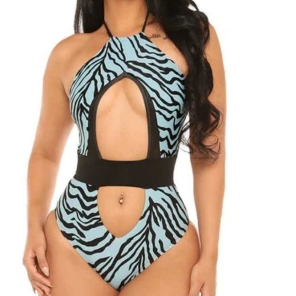 Light Blue Monokini